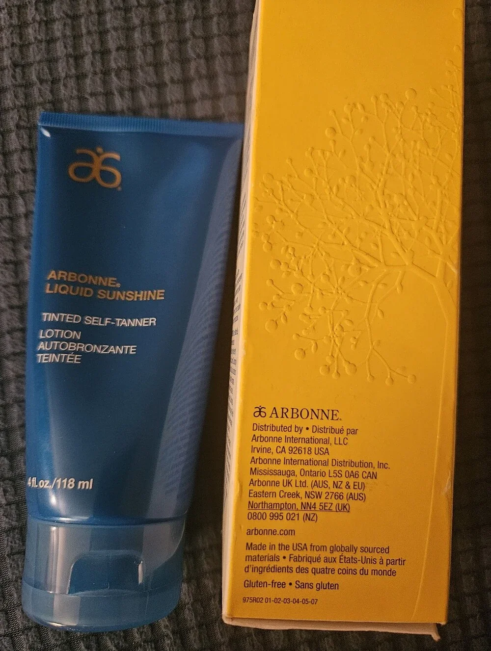Arbonne Liquid Sunshine Tinted Self Tanner Lotion 4 oz New In Box